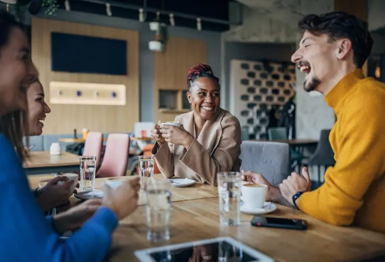 Image of a group of people at a table