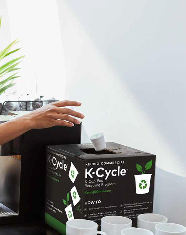 Image of the K-Cup Pod Commercial Recycling Program for Canadian Businesses